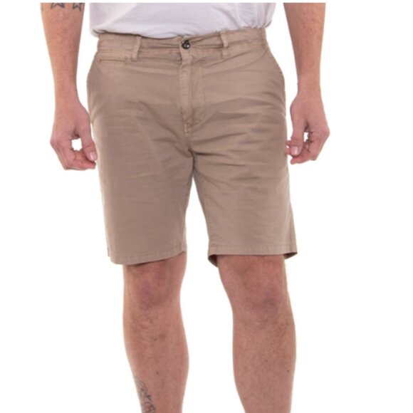 Civil Society Khaki Stretch Ripstop 8" Shorts - Picture 1 of 2